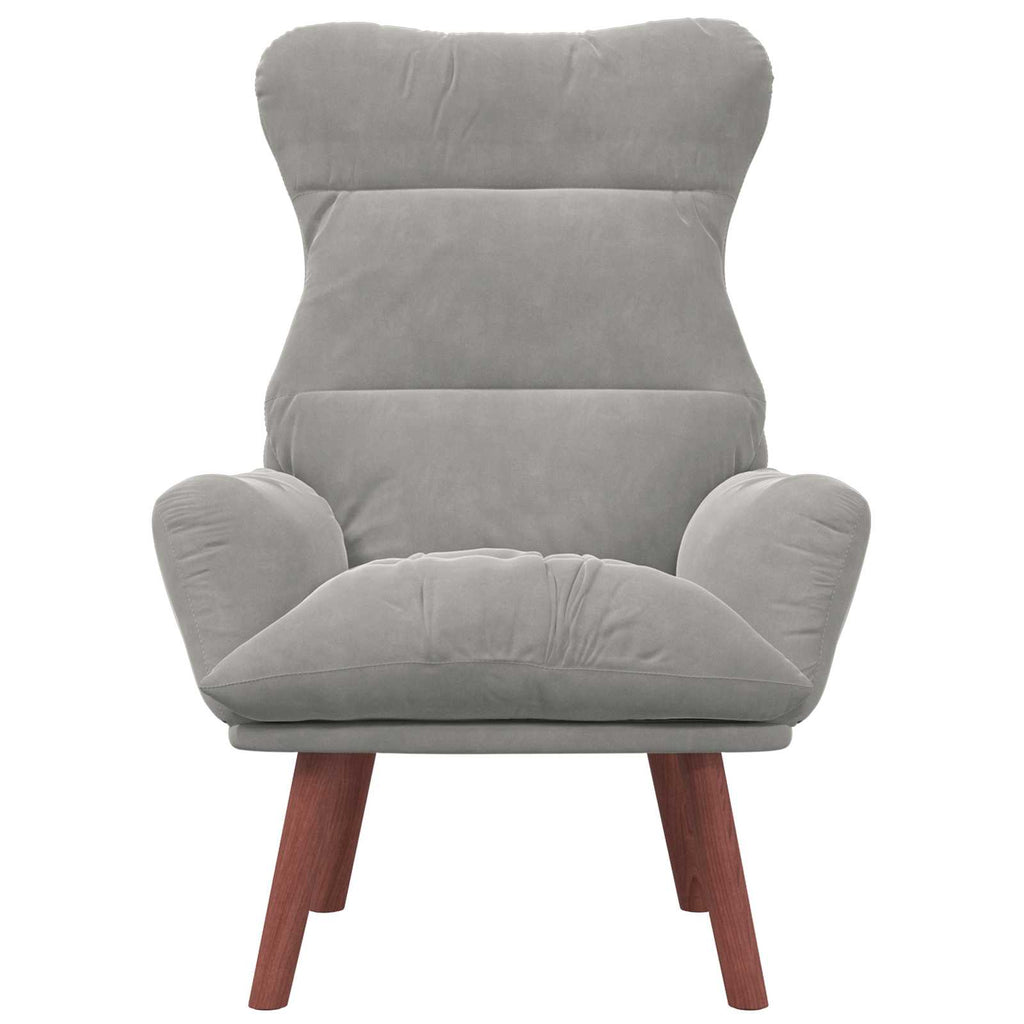 Sessel Hellgrau 69 x 74 x 93 cm Samt