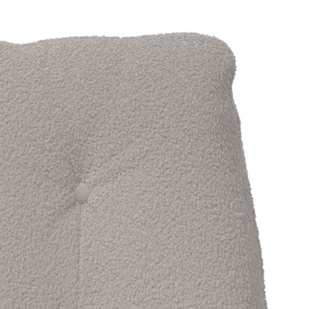 Sessel Hellgrau 69 x 74 x 93 cm Sherpa-Stoff
