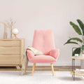 Sessel Rosa 69 x 74 x 93 cm Sherpa-Stoff