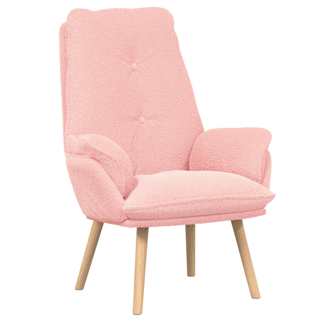 Sessel Rosa 69 x 74 x 93 cm Sherpa-Stoff