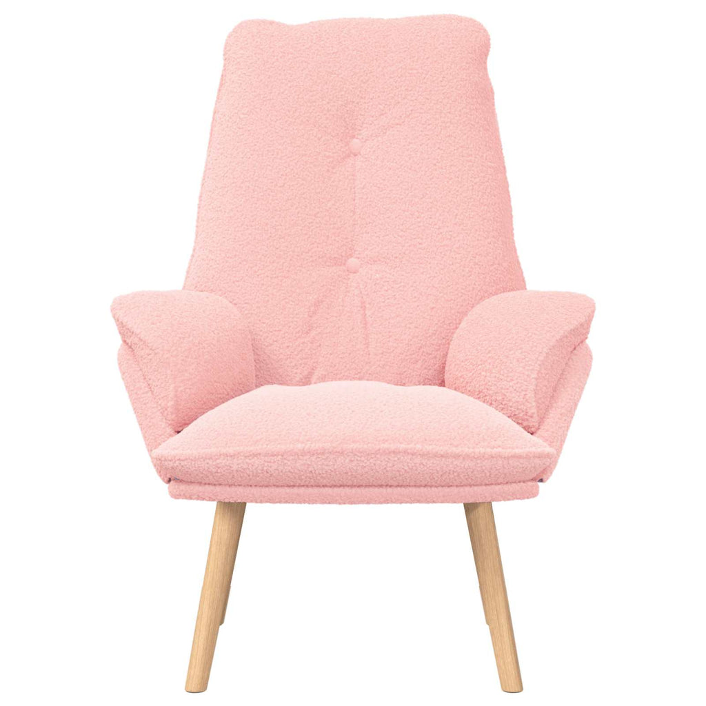 Sessel Rosa 69 x 74 x 93 cm Sherpa-Stoff