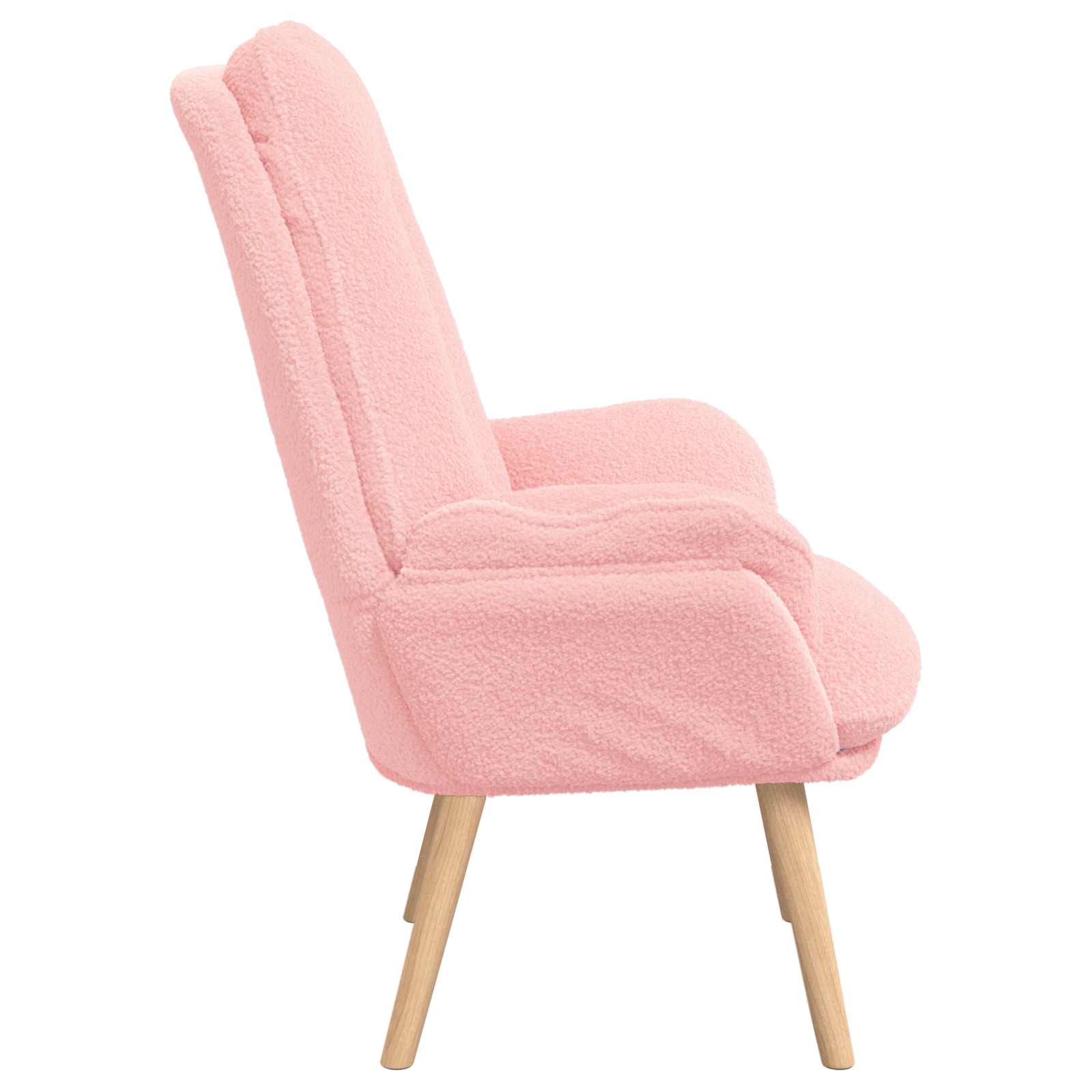 Sessel Rosa 69 x 74 x 93 cm Sherpa-Stoff