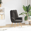Sessel Dunkelgrau 69 x 74 x 93 cm Sherpa-Stoff