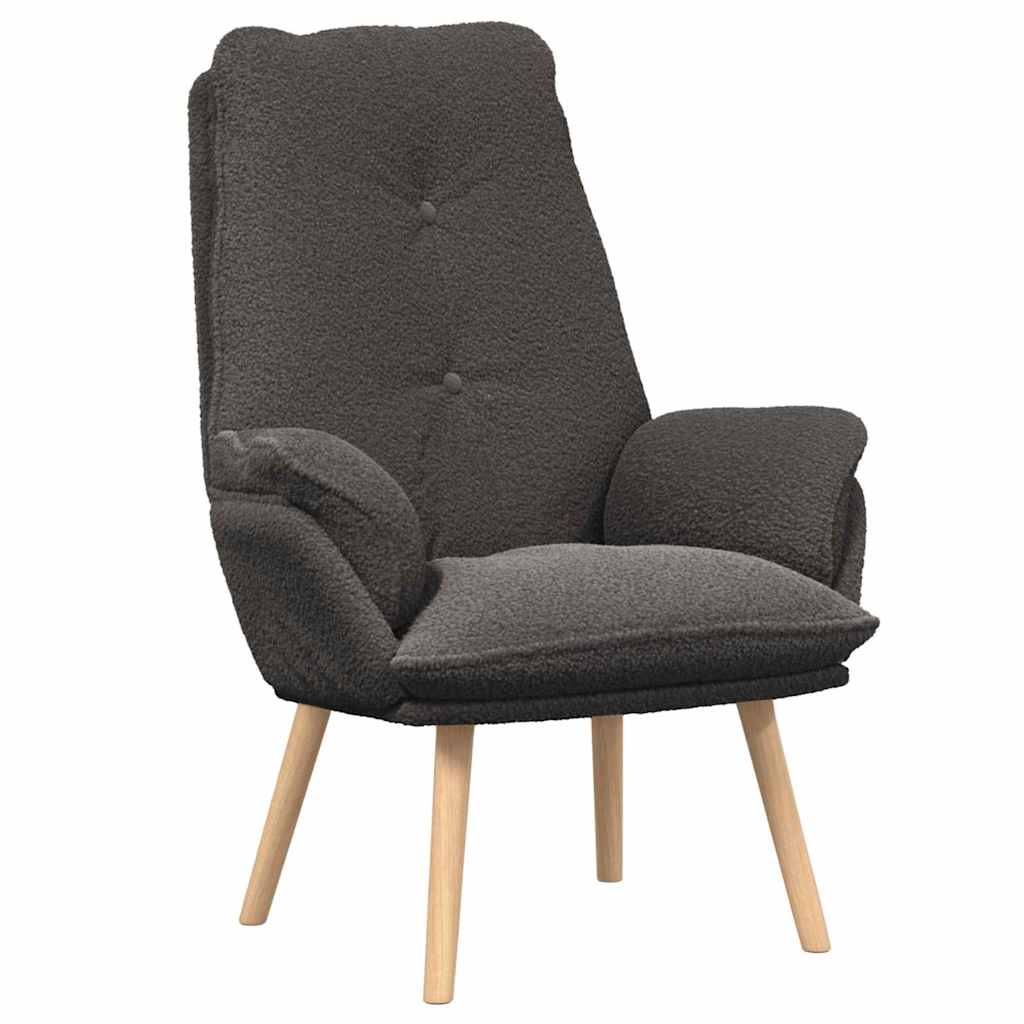 Sessel Dunkelgrau 69 x 74 x 93 cm Sherpa-Stoff