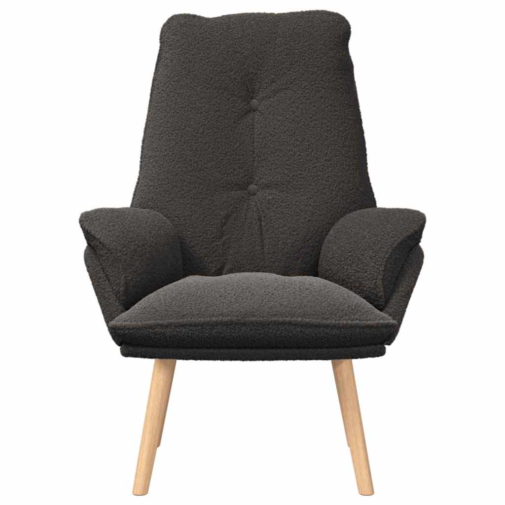 Sessel Dunkelgrau 69 x 74 x 93 cm Sherpa-Stoff