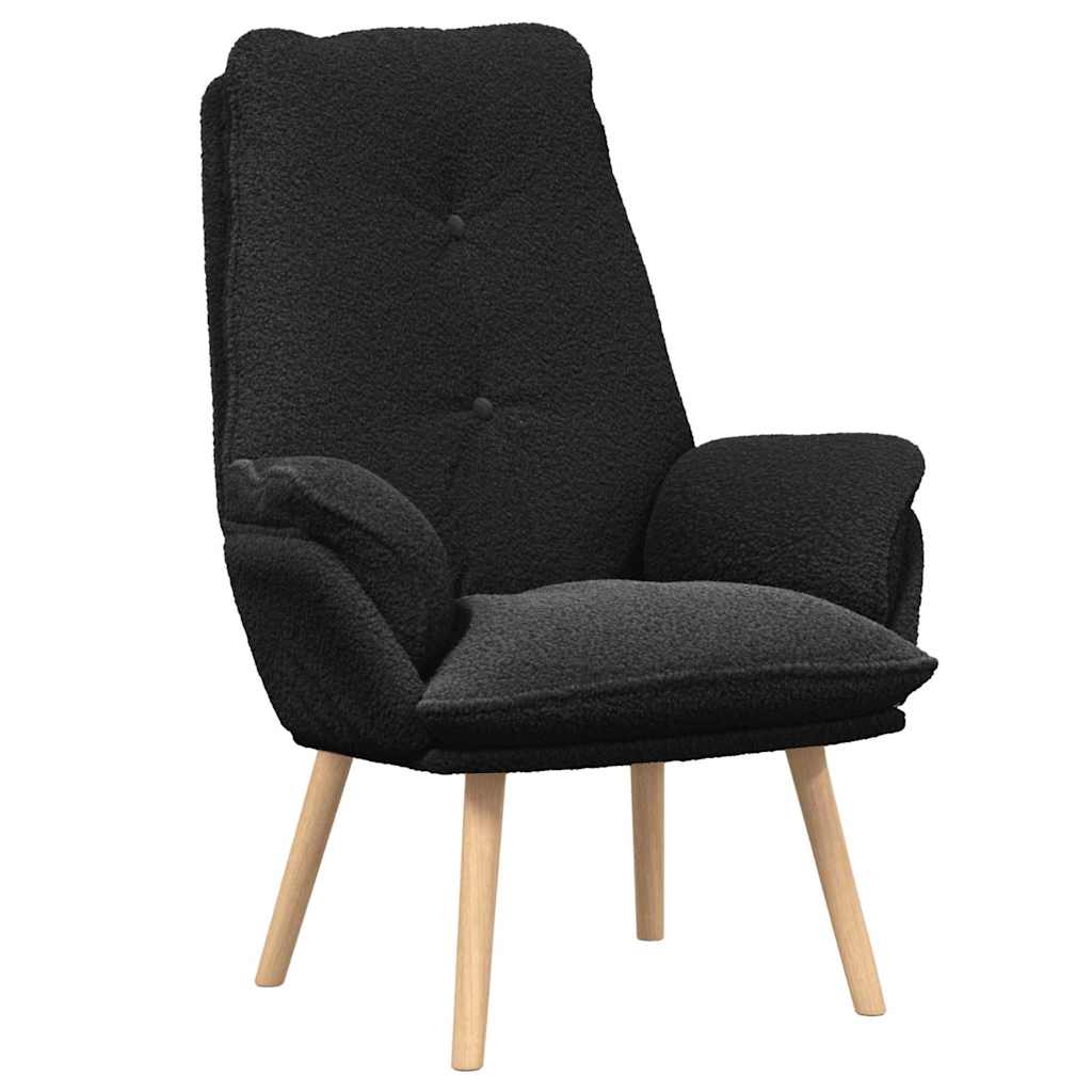 Sessel Schwarz 69 x 74 x 93 cm Sherpa-Stoff