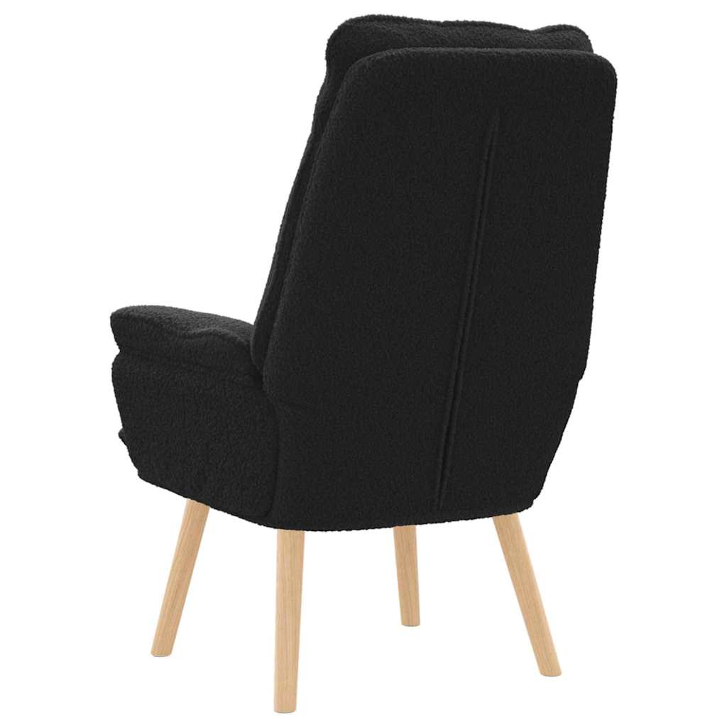 Sessel Schwarz 69 x 74 x 93 cm Sherpa-Stoff