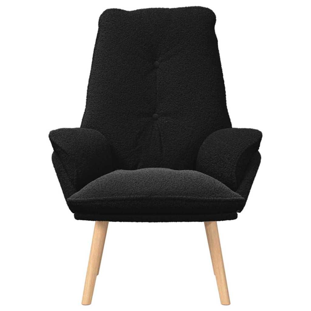 Sessel Schwarz 69 x 74 x 93 cm Sherpa-Stoff