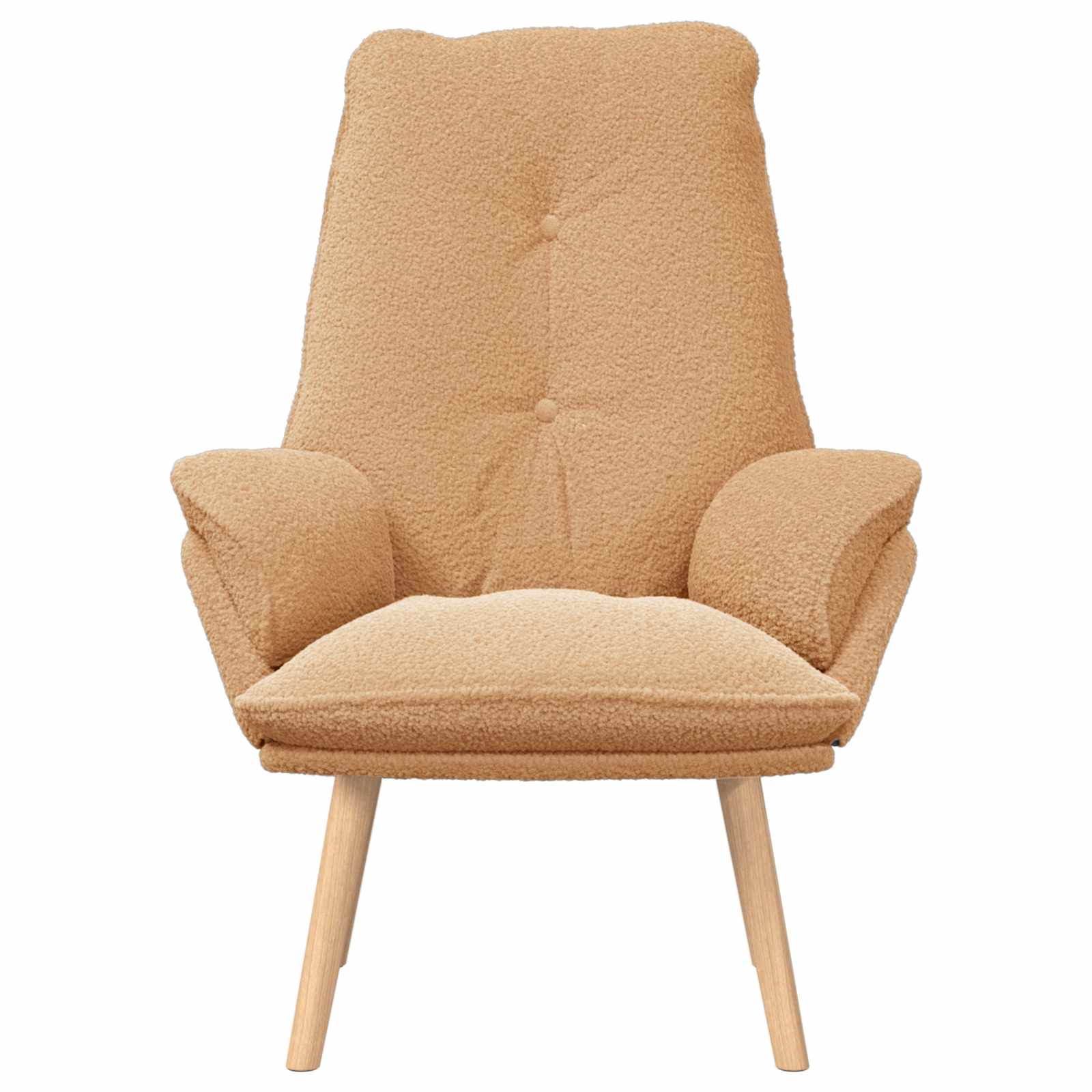 Sessel Beige 69 x 74 x 93 cm Sherpa-Stoff