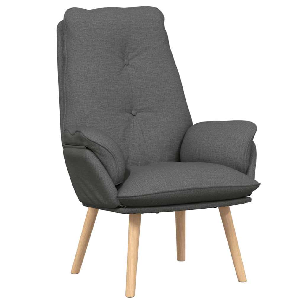 Sessel Dunkelgrau 69 x 74 x 93 cm Stoff und Sperrholz