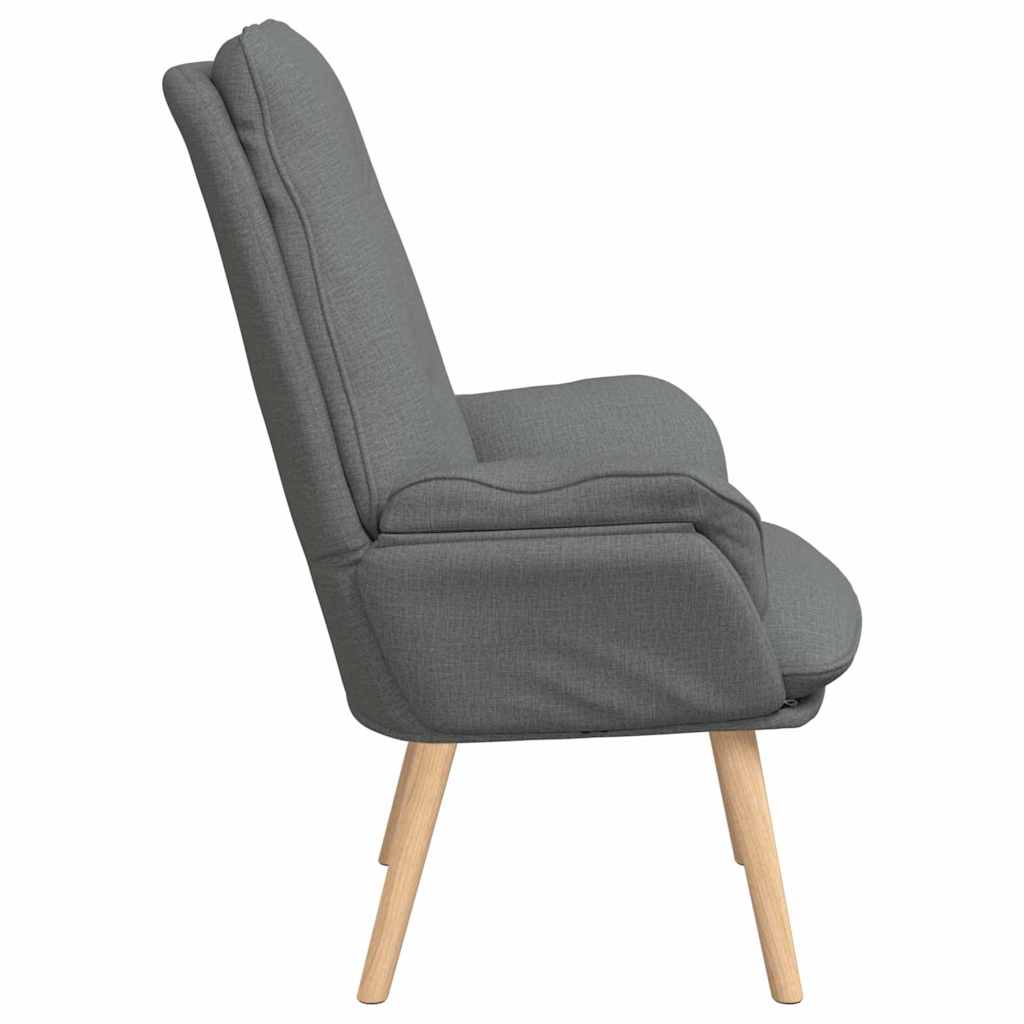 Sessel Dunkelgrau 69 x 74 x 93 cm Stoff und Sperrholz