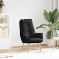 Sessel Schwarz 69 x 74 x 93 cm Stoff und Sperrholz