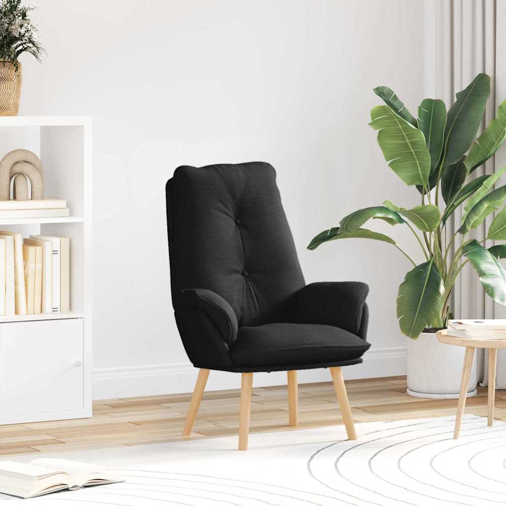 Sessel Schwarz 69 x 74 x 93 cm Stoff und Sperrholz