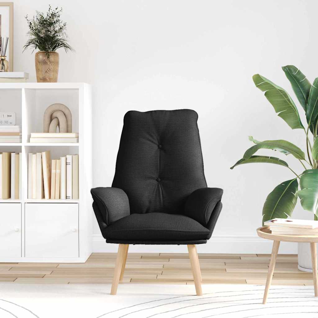 Sessel Schwarz 69 x 74 x 93 cm Stoff und Sperrholz
