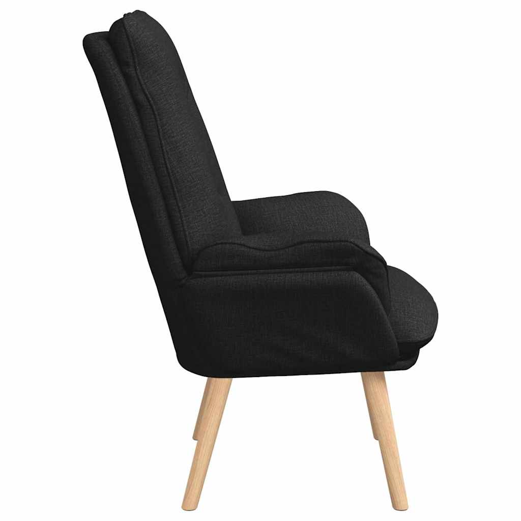 Sessel Schwarz 69 x 74 x 93 cm Stoff und Sperrholz
