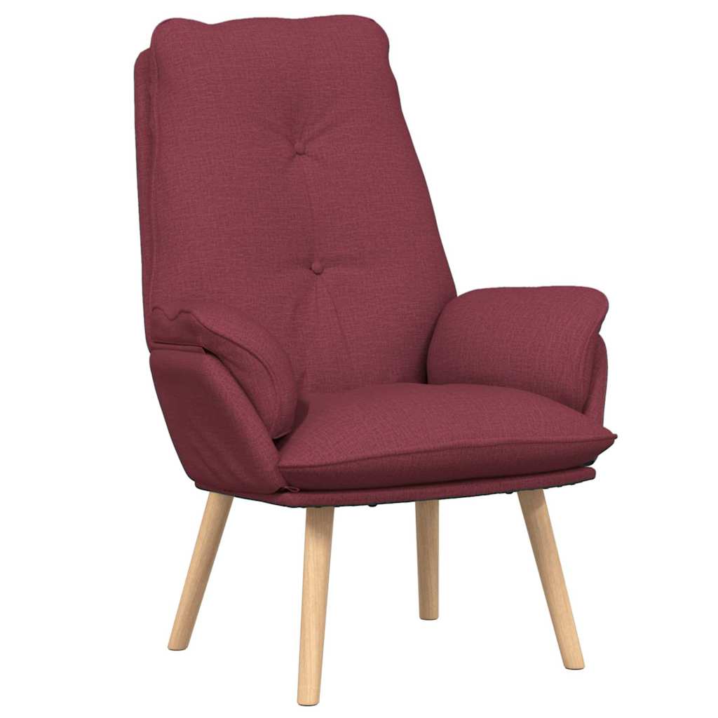 Sessel Weinrot 69 x 74 x 93 cm Stoff und Sperrholz