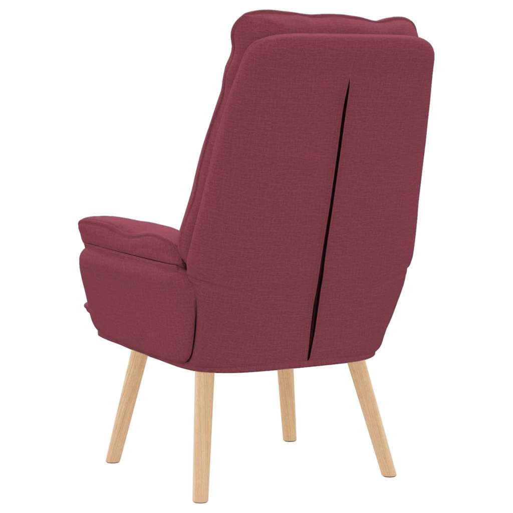 Sessel Weinrot 69 x 74 x 93 cm Stoff und Sperrholz