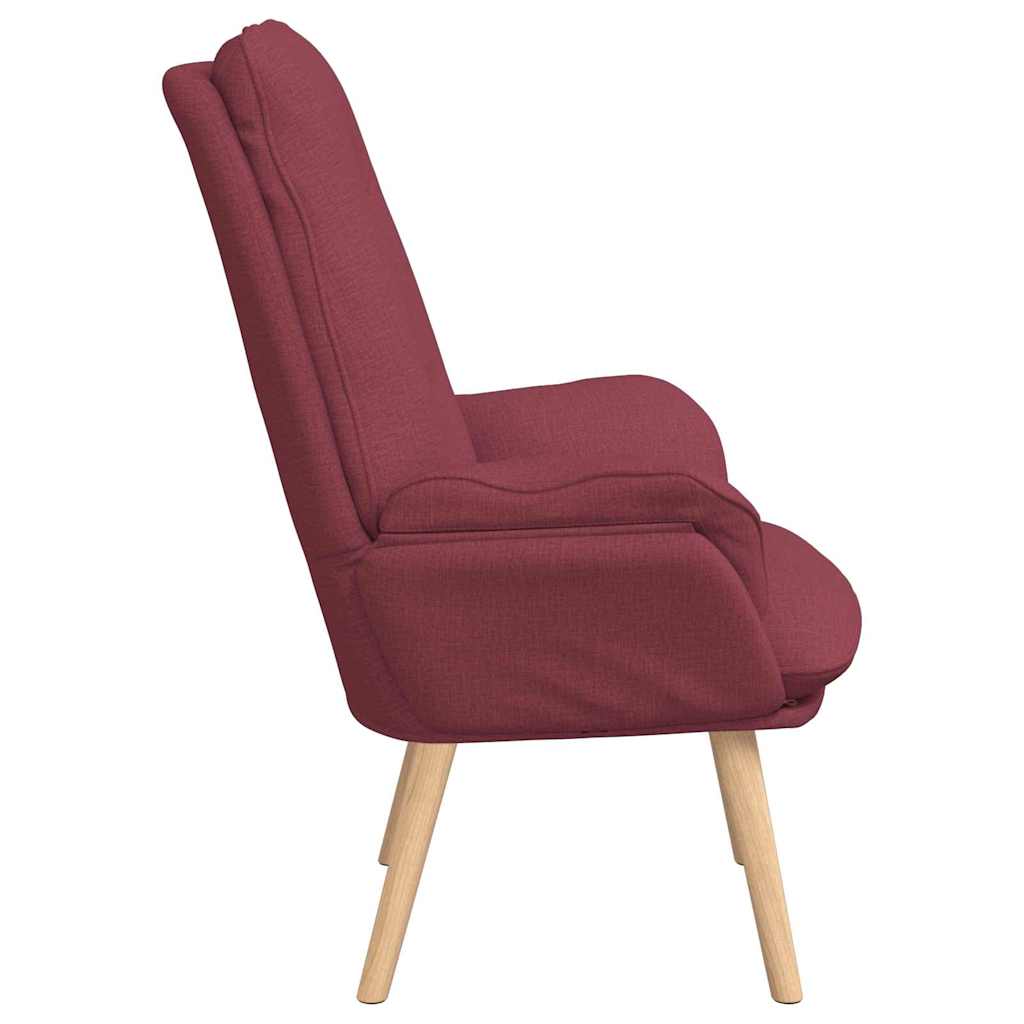 Sessel Weinrot 69 x 74 x 93 cm Stoff und Sperrholz