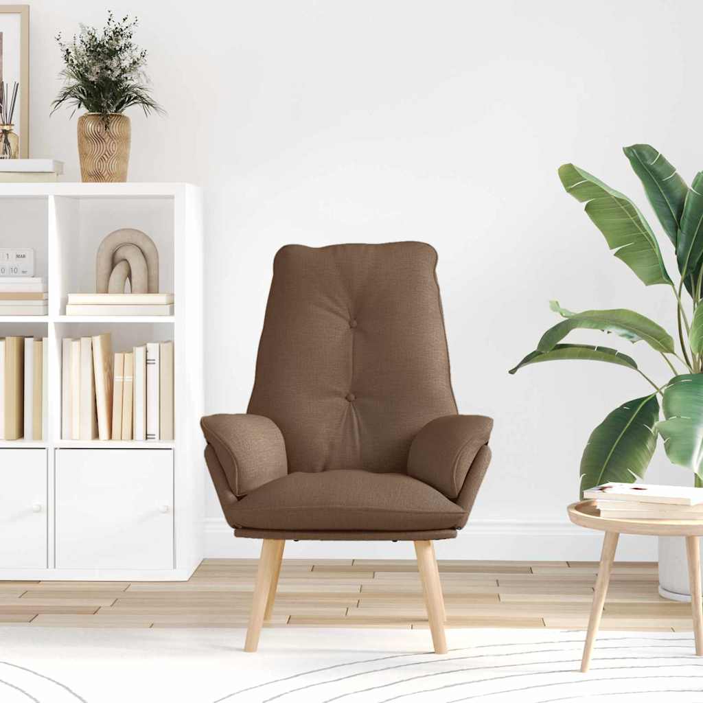 Sessel Braun 69 x 74 x 93 cm Polyester und Sperrholz