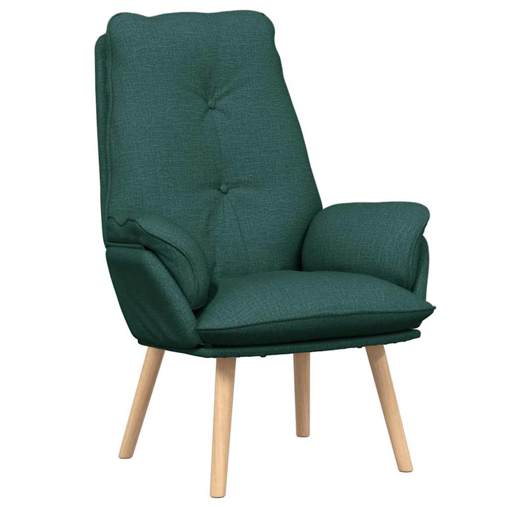 Sessel Dunkelgrün 69 x 74 x 93 cm Stoff und Sperrholz