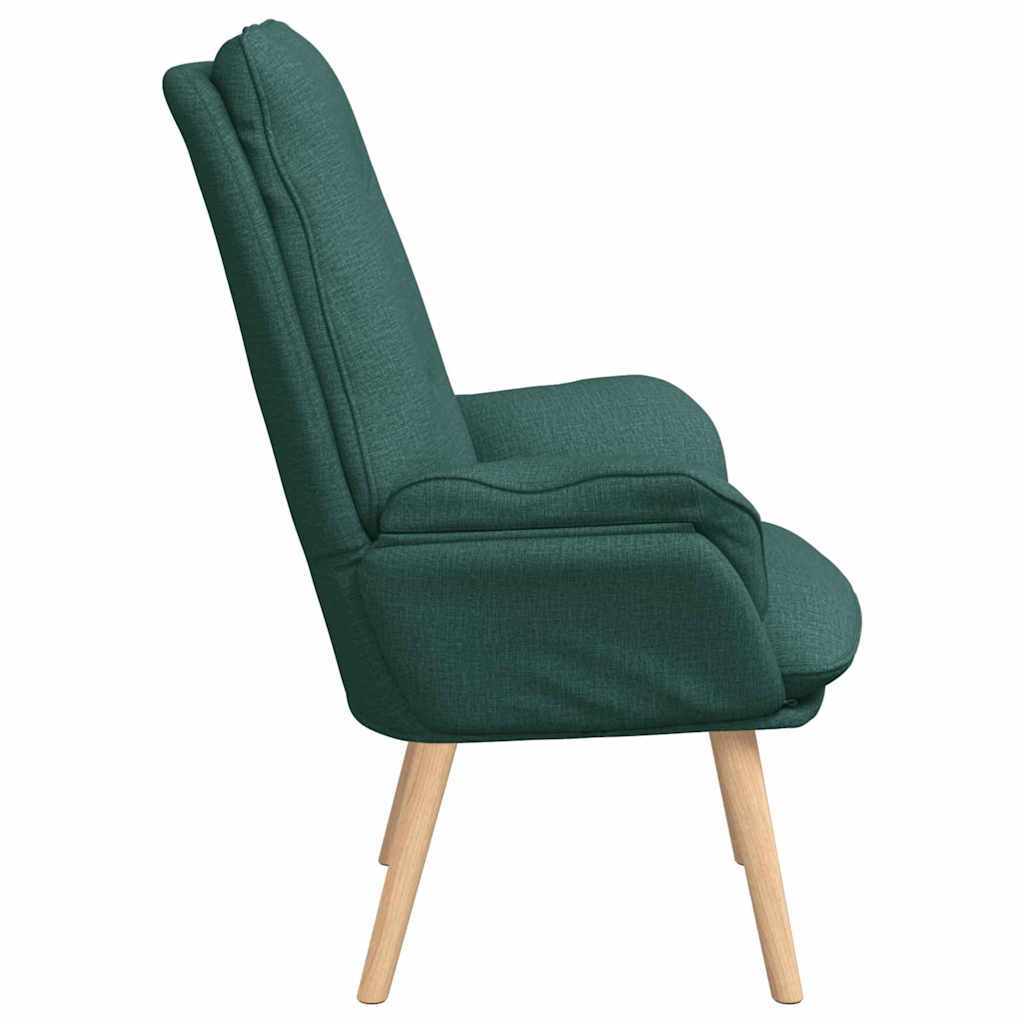 Sessel Dunkelgrün 69 x 74 x 93 cm Stoff und Sperrholz