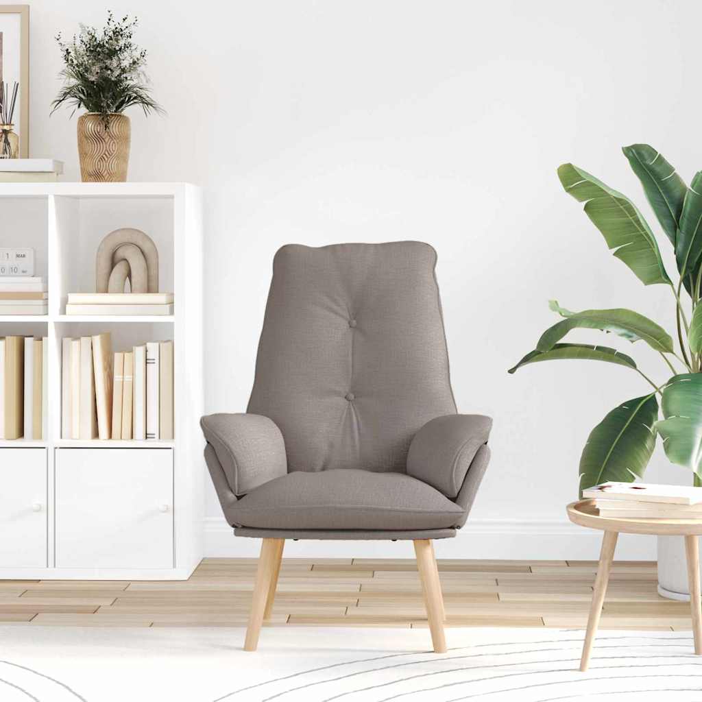 Sessel Taupe 69 x 74 x 93 cm Stoff und Sperrholz