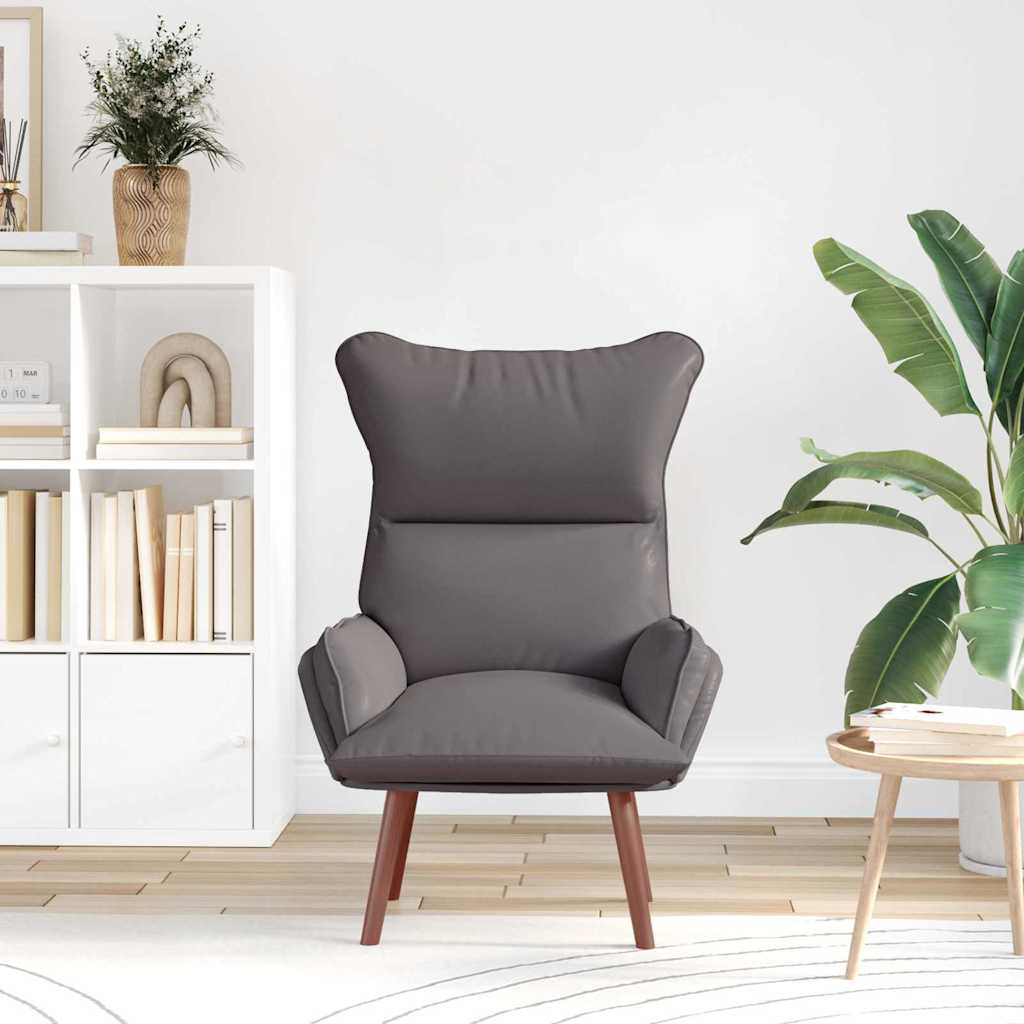 Sessel Grau 69 x 74 x 93 cm Kunstleder