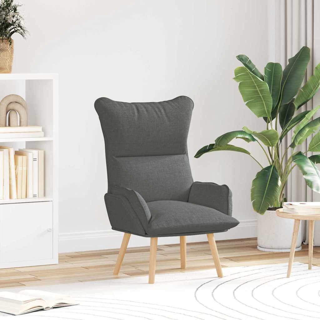 Sessel Dunkelgrau 69 x 74 x 93 cm Stoff und Sperrholz
