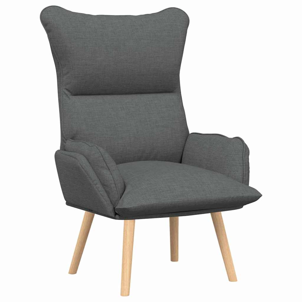Sessel Dunkelgrau 69 x 74 x 93 cm Stoff und Sperrholz