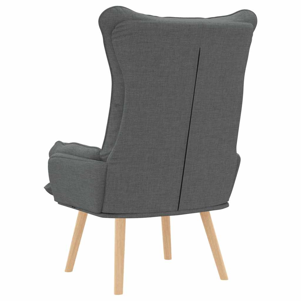 Sessel Dunkelgrau 69 x 74 x 93 cm Stoff und Sperrholz