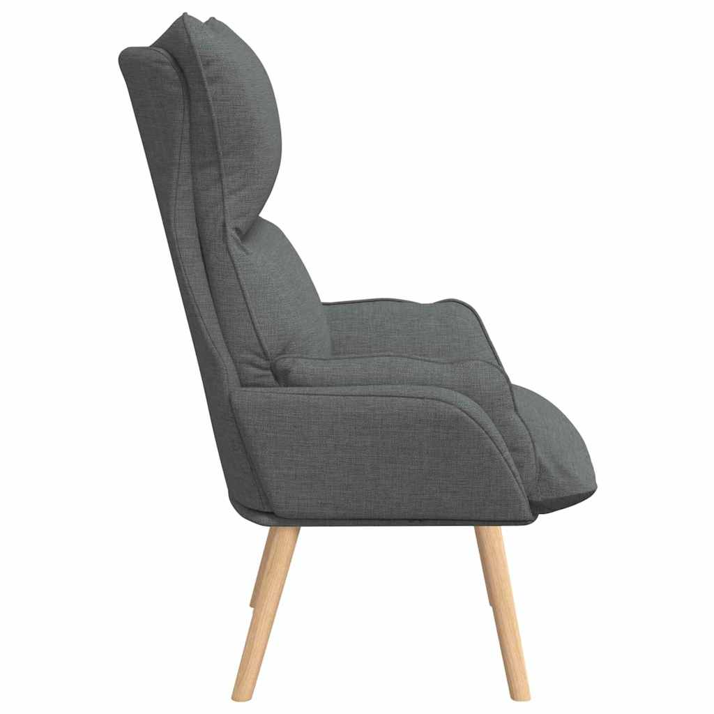 Sessel Dunkelgrau 69 x 74 x 93 cm Stoff und Sperrholz