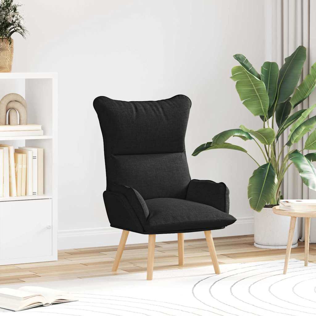 Sessel Schwarz 69 x 74 x 93 cm Stoff und Sperrholz