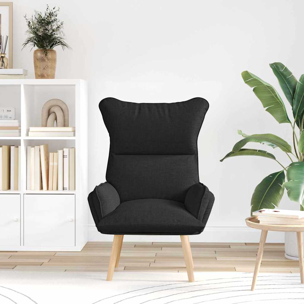 Sessel Schwarz 69 x 74 x 93 cm Stoff und Sperrholz