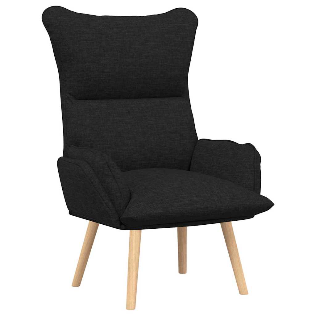 Sessel Schwarz 69 x 74 x 93 cm Stoff und Sperrholz