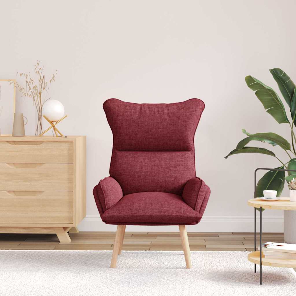 Sessel Weinrot 69 x 74 x 93 cm Stoff und Sperrholz