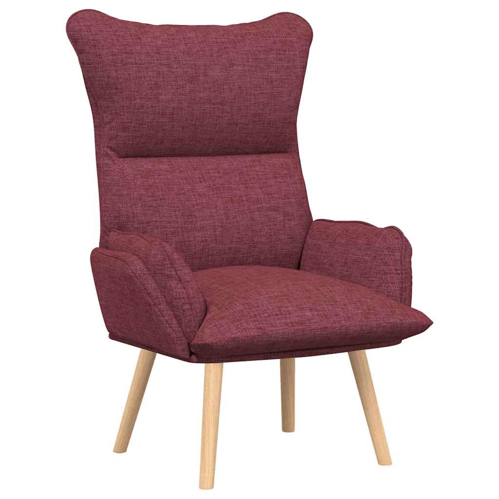 Sessel Weinrot 69 x 74 x 93 cm Stoff und Sperrholz