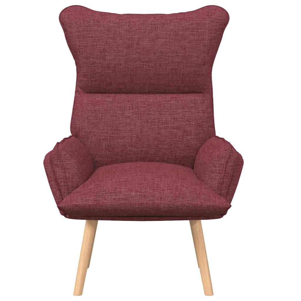 Sessel Weinrot 69 x 74 x 93 cm Stoff und Sperrholz