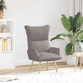 Sessel Taupe 69 x 74 x 93 cm Stoff und Sperrholz