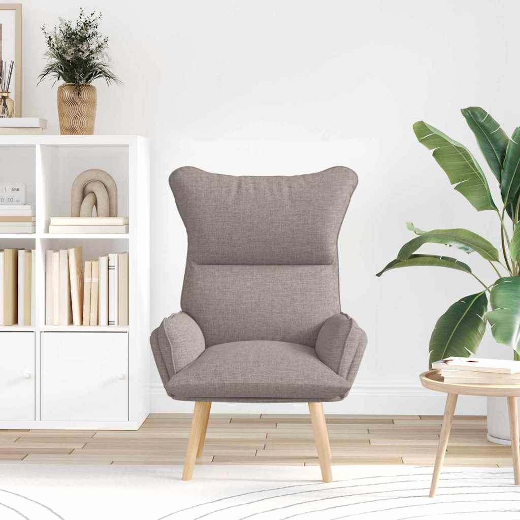 Sessel Taupe 69 x 74 x 93 cm Stoff und Sperrholz