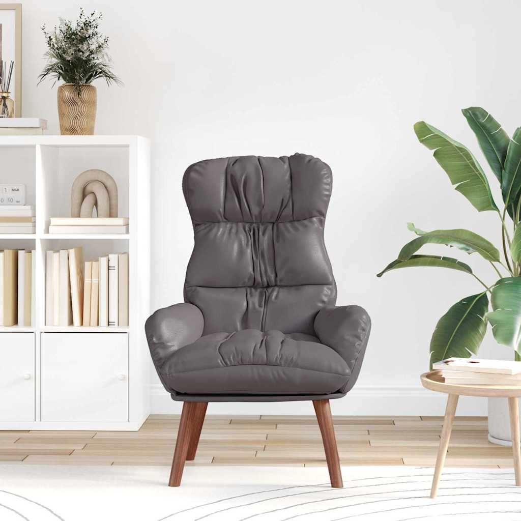 Sessel Grau 69 x 74 x 93 cm Kunstleder