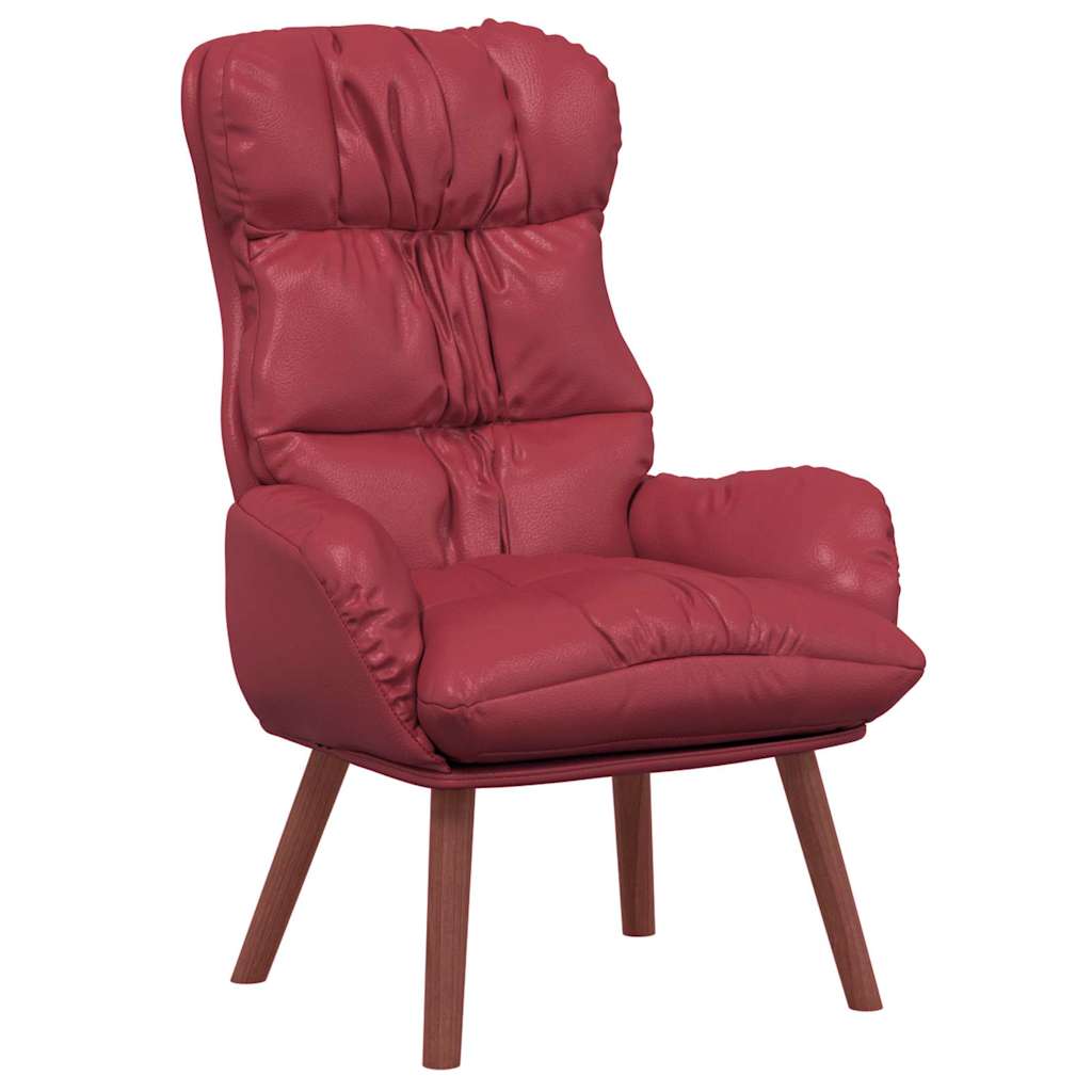Sessel Weinrot 69 x 74 x 93 cm Kunstleder