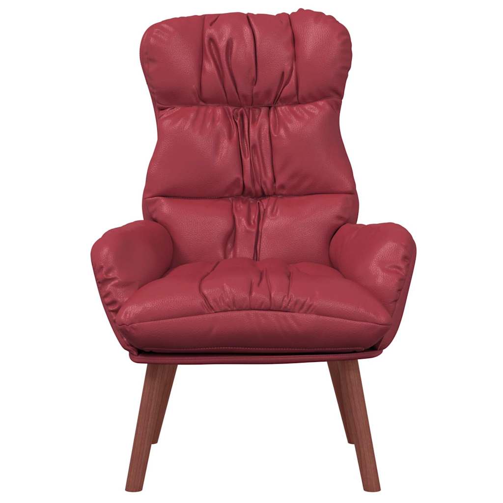 Sessel Weinrot 69 x 74 x 93 cm Kunstleder