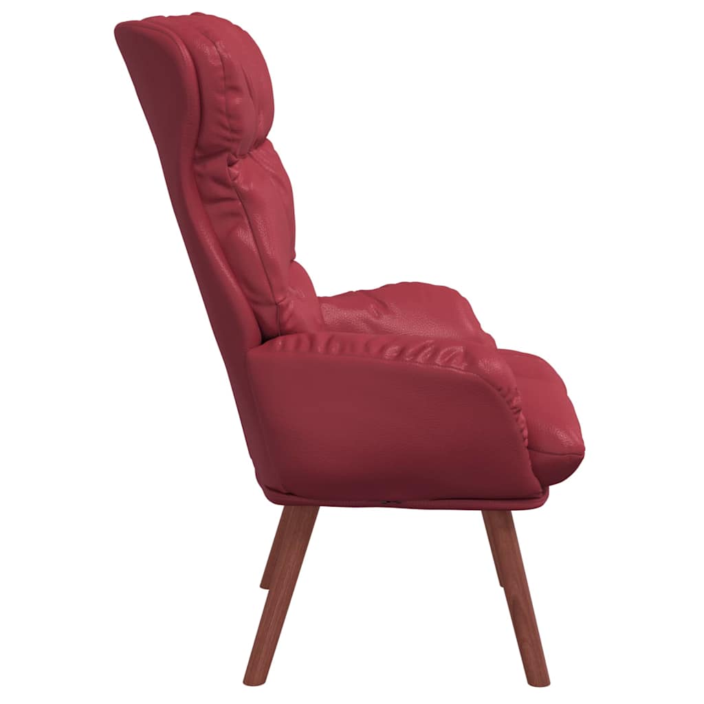 Sessel Weinrot 69 x 74 x 93 cm Kunstleder