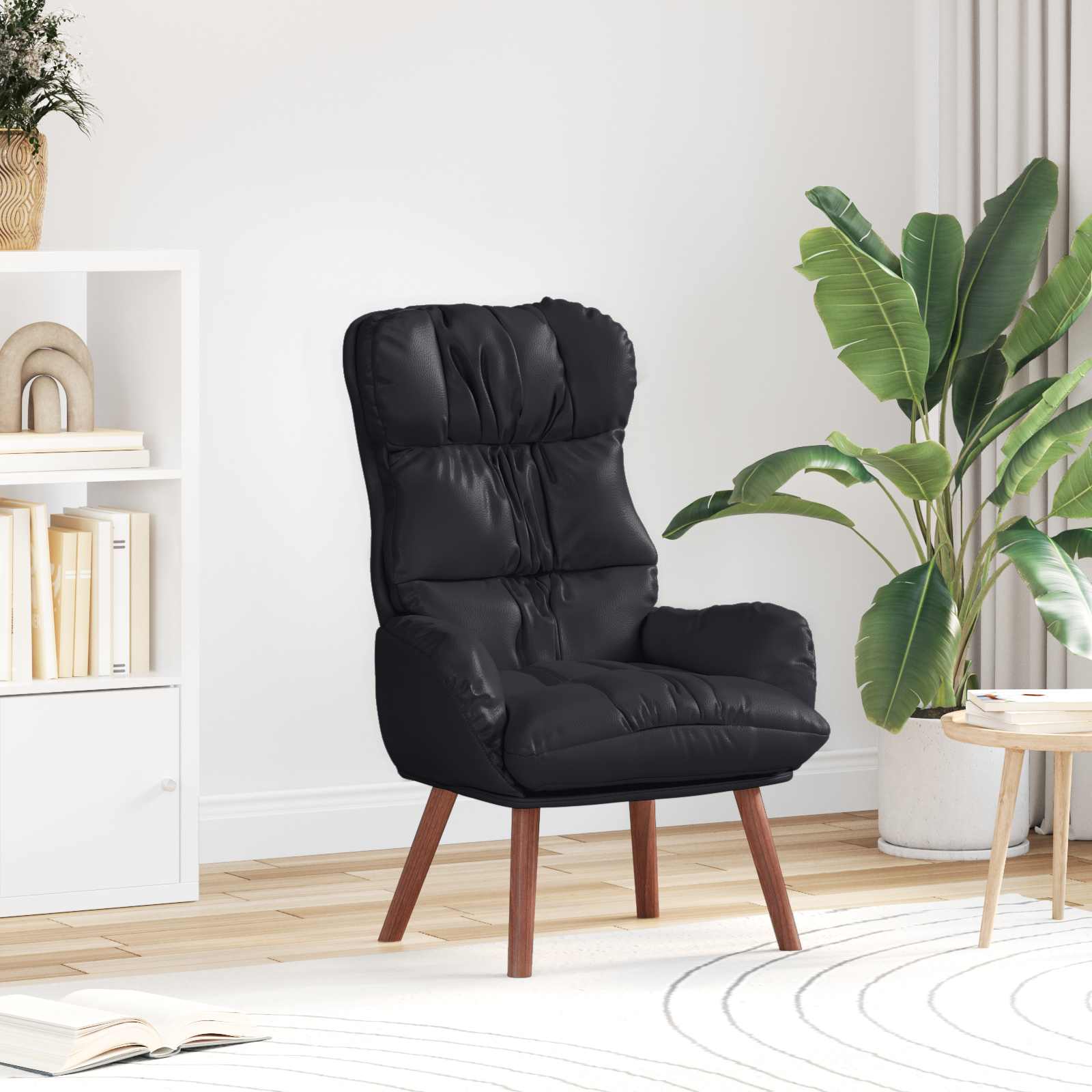 Sessel Schwarz 69 x 74 x 93 cm Kunstleder