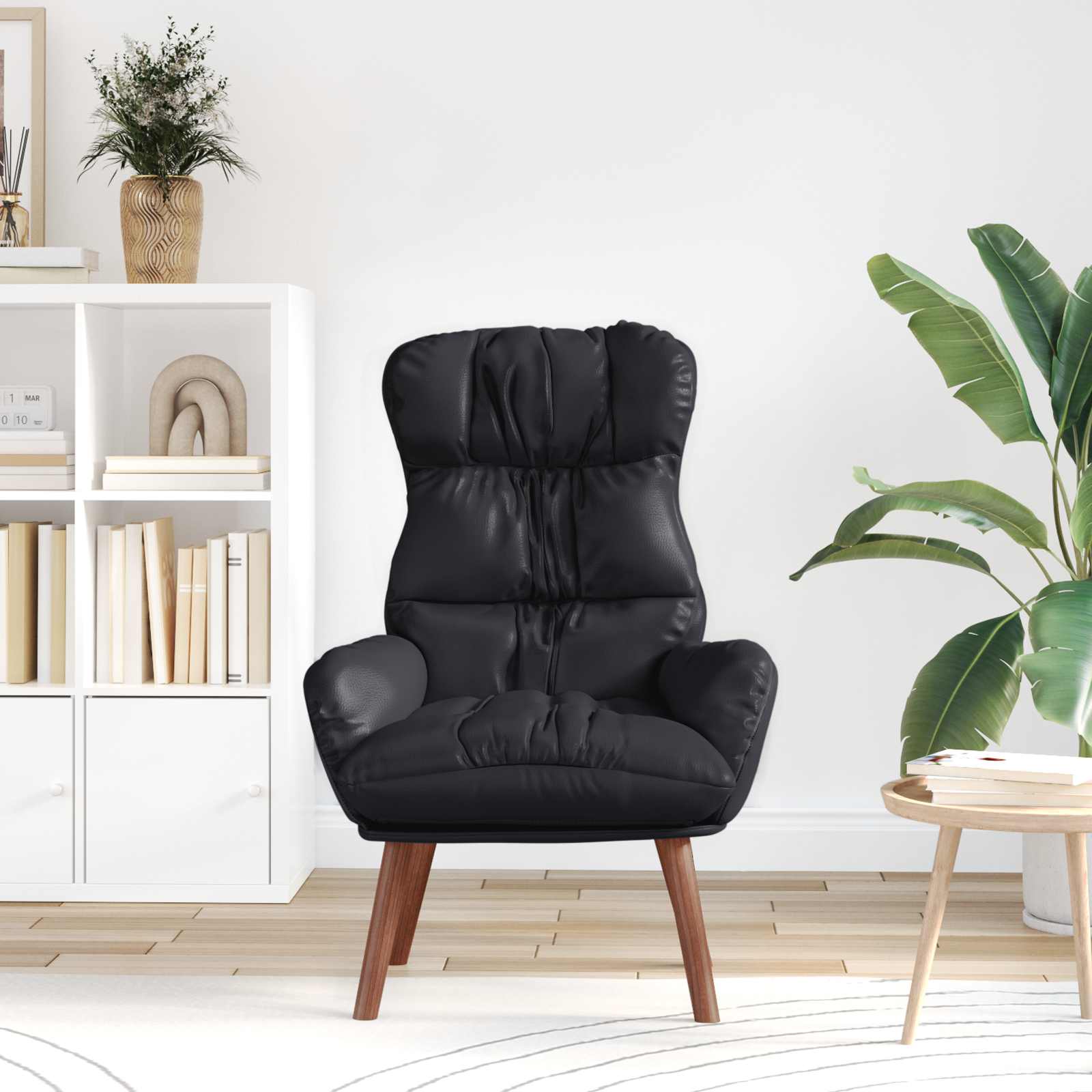 Sessel Schwarz 69 x 74 x 93 cm Kunstleder