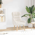 Sessel Creme 69 x 74 x 93 cm Sherpa-Stoff