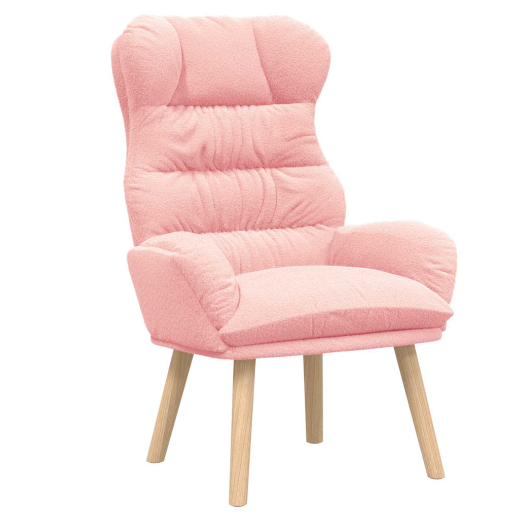 Sessel Rosa 69 x 74 x 93 cm Sherpa-Stoff