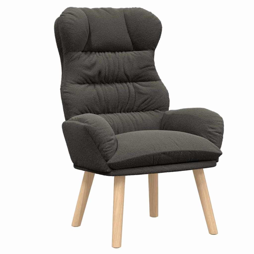 Sessel Dunkelgrau 69 x 74 x 93 cm Sherpa-Stoff