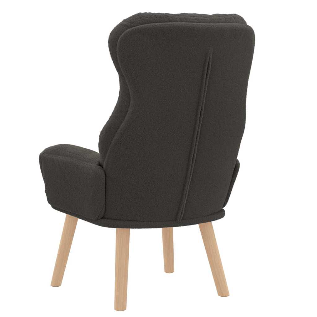 Sessel Dunkelgrau 69 x 74 x 93 cm Sherpa-Stoff