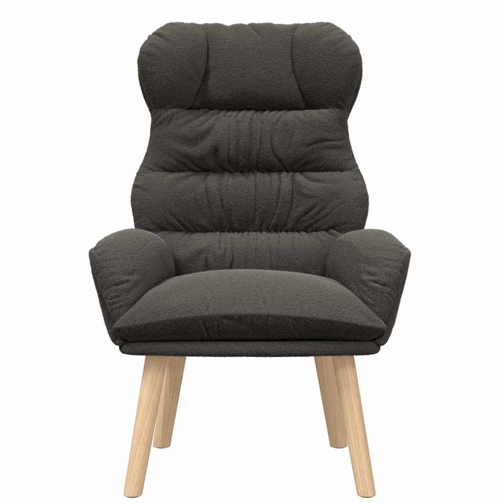 Sessel Dunkelgrau 69 x 74 x 93 cm Sherpa-Stoff